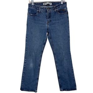 Harley Davidson Bootcut Motorcycle Riding Blue Denim Medium Washed Jeans Size 8